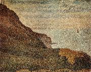 Georges Seurat The Landscape of Port en bessin oil painting